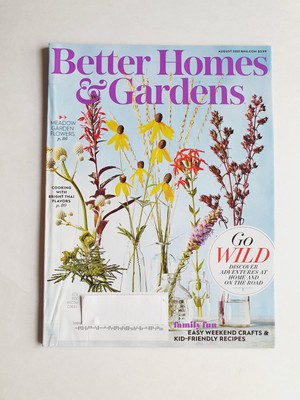 Better Homes & Gardens Magazine August, 2021 - Meadow Garden Flowers-image
