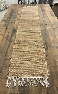 Pier 1 NATURAL JUTE Fringed 72x13