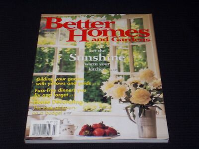 1998 MARCH BETTER HOMES & GARDENS MAGAZINE - SUNSHINE KITCHEN COVER - E 2664-image