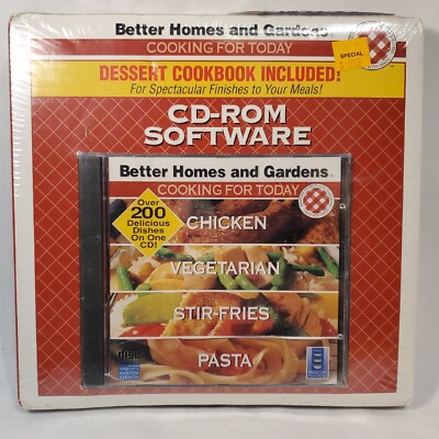 Better Homes & Gardens Cooking for Today 200+ Recipes CD PLUS Dessert Cookbook-image