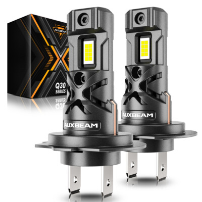 AUXBEAM Q30 H7 LED Headlight High/Low Beam Bulbs 110W 24000LM Bright White 6500K-image