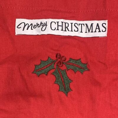Design Imports Holly Embroidered Holiday Kitchen Apron-image