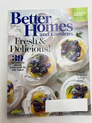 Better Homes and Gardens Magazine May 2016 Issue - Fresh and Delicious-image