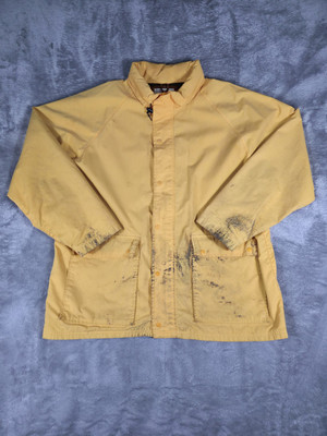 Vintage Orvis Raincoat Mens XL Yellow Full Zip Gore-Tex Jacket Fly Fishing-image