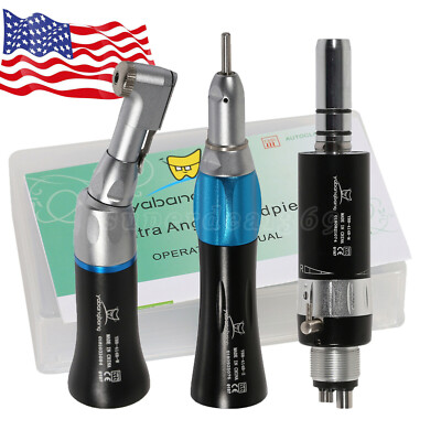 Dental low slow speed straight handpiece/ contra angle/air motor 4Hole nsk style-image