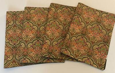 PIER 1 Tapestry Print Set Of 4 Brightly Colored Placemats 13