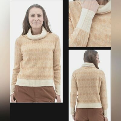 Cozy Knit Pullover Cow Neck Travel Career Women XL-image