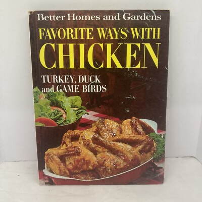 Vintage Cookbook Favorite Ways With Chicken Better Homes & Gardens Recipes 1967-image