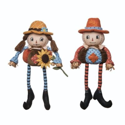 Transpac Imports - Johanna Parker Designs - Plush Scarecrow Decor Set - TH00056-image