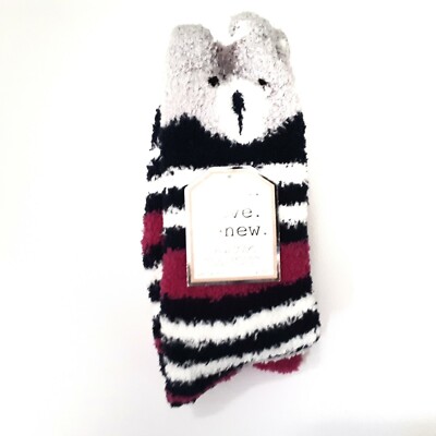 Give Love Renew Womens Soft Cozy Crew Socks Shoe Size 4-10 Gray Blue 2pk-image