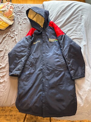 VINTAGE Benetton F1 Renault raincoat, Size M, sherpa lined, hoodie-image