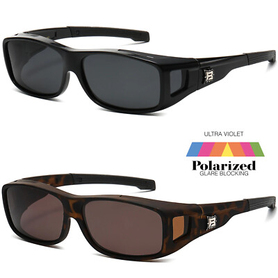 FIT OVER Square Sunglasses Polarized Anti Glare Lens Over PRESCRIPTION GLASSES-image