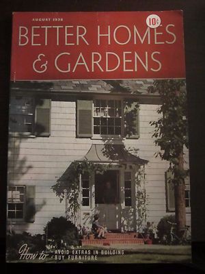 Better Homes and Gardens Magazine August 1938 (C) I-image