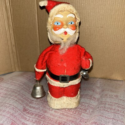 Alps Vintage 1950s Mechanical Wind-Up Santa Claus-image