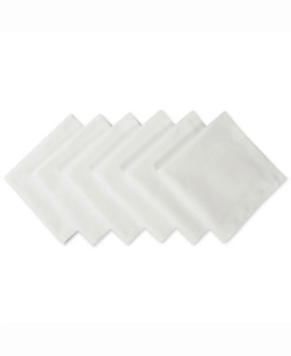 Design Imports Polyester Napkin, Set of 6  White new-image