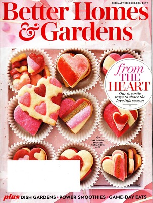 Better Homes & Gardens Magazine February 2020 Dish Gardens Power Smoothies-image
