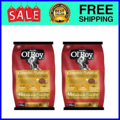 Ol' Roy Complete Nutrition Roasted Chicken Rice Flavor Dry Dog Food 46lb 2 Pack-image