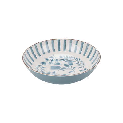 Better Homes & Gardens 12-inch Bamboo Serve Bowl, Blue BFA Free Dishwasher Safe-image