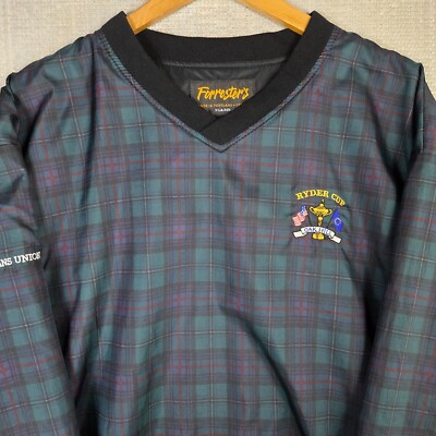 VTG FORRESTERS x OAK HILL 1995 Ryder Cup Windbreaker Jacket Sz XL Mens USA Made-image