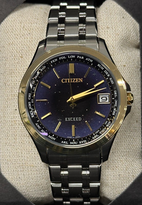 Citizen Exceed CB1087-61L Milky Way Limited Titanium Radio Solar Japan Import-image
