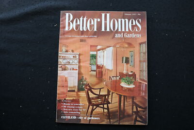 1957 FEB BETTER HOMES AND GARDENS MAGAZINE - ROOMS TO REMEMBER COVER - E 9754-image