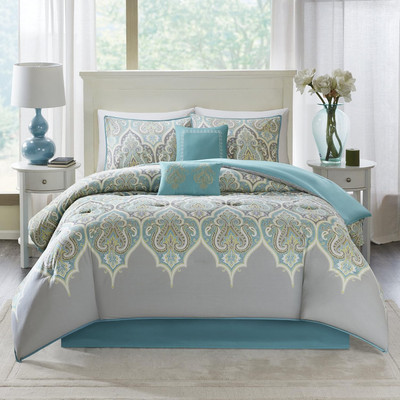 Cozy Comforter Set-Modern Classic Design All Season down Alternative Bedding, Ma-image