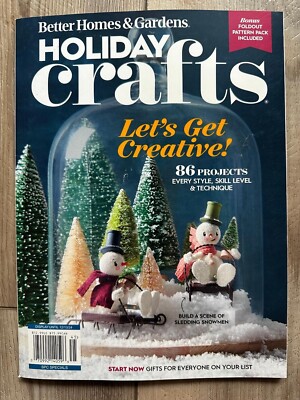 2024 HOLIDAY CRAFTS Better Homes Magazine LET'S GET CREATIVE 86 Projects SLEDDIN-image