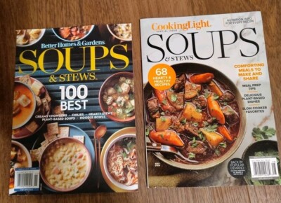 Soups & Stews: Better Homes And Gardens Magazine 2024  Lot Of 2~ Cooking Light-image