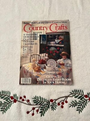 Vintage 1981-82 Better Homes and Gardens Creative Ideas Country Crafts Magazine!-image