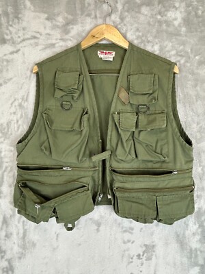 Vintage Wind River Vest Mens 90s Fly Fishing Utility Pockets Hunting Hiking-image