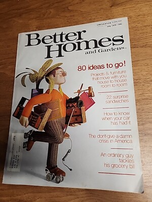 Better Homes and Gardens Magazine July 1970 Vintage Idea,recipes -image