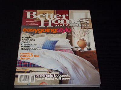 2001 SEPTEMBER BETTER HOMES & GARDENS MAGAZINE - EASY GOING STYLE COVER - E 4568-image
