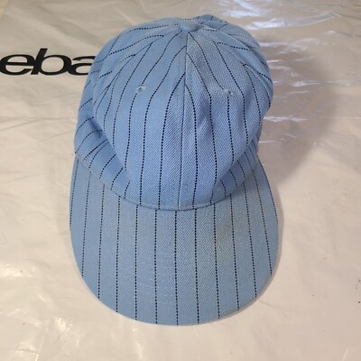 Linear Design Imports Corp Cap/Hat Light Blue w/ Black Pinstripes NEEDS CLEANING-image