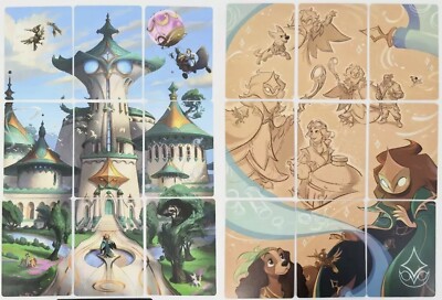 Disney Lorcana ARCHAZIA'S ISLAND Art Cards Complete 1-20 Card Puzzle-image