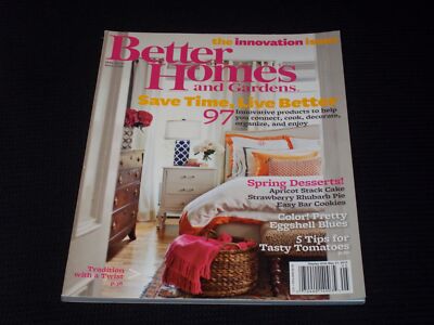 2013 MAY BETTER HOMES & GARDENS MAGAZINE - SAVE TIME LIVE BETTER COVER - E 2758-image