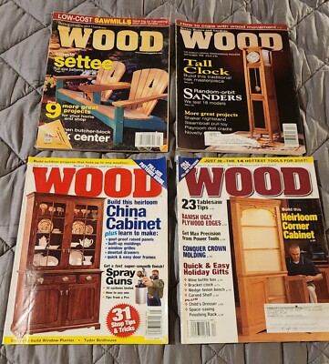 Lot of (4) - Vintage WOOD Magazines by Better Homes and Gardens - Lot #1079-image