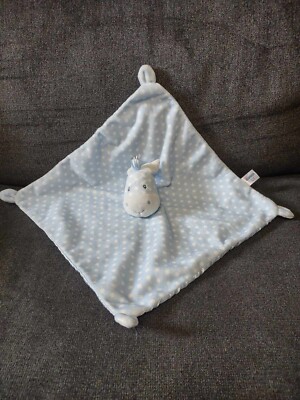 Baby Gurd Horse Lovey Roly Rolys Comfy Cozy Blue/White Polka Dot Security Blacke-image