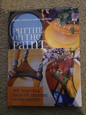 better homes and gardens puttin on the paint hard copy book-image