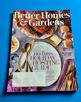 Better Homes Gardens Magazine Nov 2019 Thanksgiving Holiday Hosting Guide Baking-image