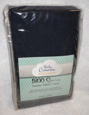 Becky Cameron 1800 Series 2 Piece Pillowcase Set NAVY color RN#143447 NEW-image