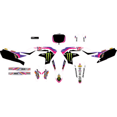 D Cor Graphic Kit - Monster Energy - YZ - Retro 20-50-405-image