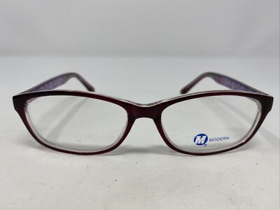 Modern COZY PLUM 52-16-140 Purple Crystal Full Rim Eyeglasses Frame IF46-image