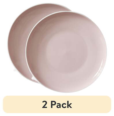 2 Pack Better Homes & Gardens Blush Vivian Stoneware Dinner Plate Microwave Safe-image