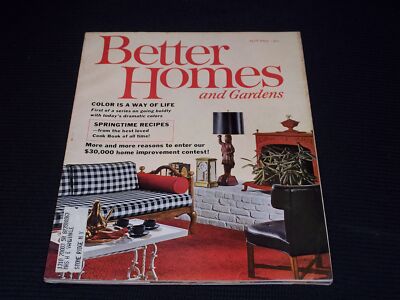 1962 APRIL BETTER HOMES & GARDENS MAGAZINE NICE COVER & ADS - H 1321-image