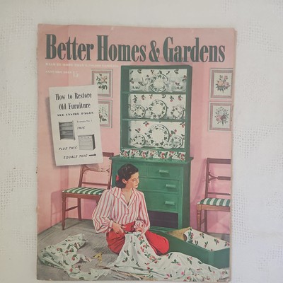 Better Homes & Gardens Magazine - January 1943 - How to Restore Old Furniture-image