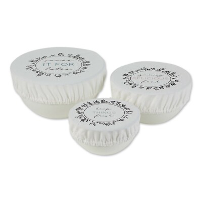 Design Imports 753401 Fresh Kept Reusable Dish Covers Set Of 3-image