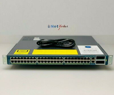 Cisco WS-C4948-10GE 48 Port Gigabit Ethernet Switch - Same Day Shipping-image
