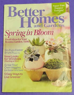 Better Homes and Gardens Magazine (April 2009) Volume 87 Issue #4-image