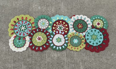 PIER 1 One IMPORTS TABLE BEADED Runner 13 x 36