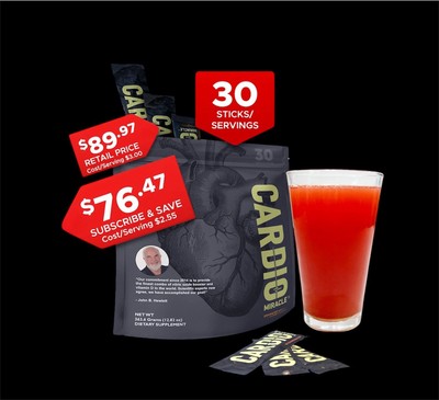 Wow😱😨1 Cardio Miracle The Complete Nitric Oxide Solution-30 Single-Serving-image